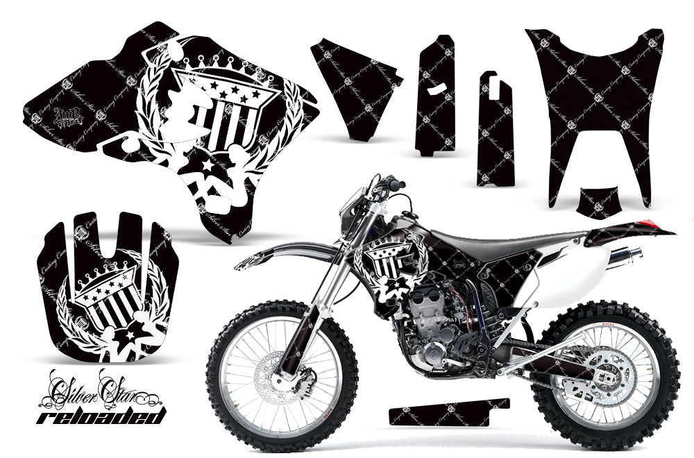 Dirt Bike Graphics Kit Decal Wrap For Yamaha WR250F WR450F 2003-2004 RELOADED WHITE BLACK-atv motorcycle utv parts accessories gear helmets jackets gloves pantsAll Terrain Depot