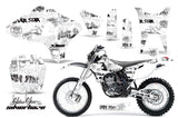 Dirt Bike Graphics Kit Decal Wrap For Yamaha WR250F WR450F 2003-2004 SSSH BLACK WHITE