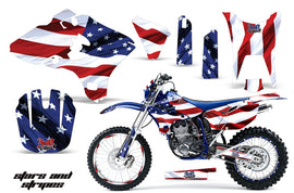 Graphics Kit Decal Sticker Wrap + # Plates For Yamaha WR250F WR450F 2003-2004 USA FLAG-atv motorcycle utv parts accessories gear helmets jackets gloves pantsAll Terrain Depot