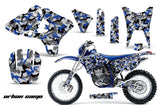 Graphics Kit Decal Sticker Wrap + # Plates For Yamaha WR250F WR450F 2003-2004 URBAN CAMO BLUE
