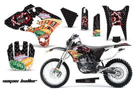 Dirt Bike Graphics Kit Decal Wrap For Yamaha WR250F WR450F 2003-2004 VEGAS BLACK-atv motorcycle utv parts accessories gear helmets jackets gloves pantsAll Terrain Depot