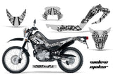 Dirt Bike Decal Graphic Kit MX Sticker Wrap For Yamaha XT250X 2006-2018 WIDOW BLACK WHITE