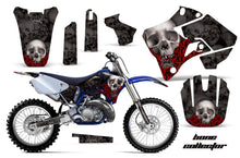 Load image into Gallery viewer, Dirt Bike Graphics Kit Decal Sticker Wrap For Yamaha YZ125 YZ250 1996-2001 BONES BLACK-atv motorcycle utv parts accessories gear helmets jackets gloves pantsAll Terrain Depot