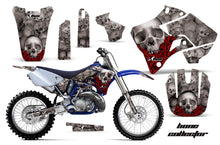 Load image into Gallery viewer, Dirt Bike Graphics Kit Decal Sticker Wrap For Yamaha YZ125 YZ250 1996-2001 BONES SILVER-atv motorcycle utv parts accessories gear helmets jackets gloves pantsAll Terrain Depot
