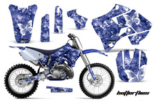 Load image into Gallery viewer, Dirt Bike Graphics Kit Decal Sticker Wrap For Yamaha YZ125 YZ250 1996-2001 BUTTERFLIES WHITE BLUE-atv motorcycle utv parts accessories gear helmets jackets gloves pantsAll Terrain Depot