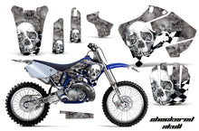 Load image into Gallery viewer, Dirt Bike Graphics Kit Decal Sticker Wrap For Yamaha YZ125 YZ250 1996-2001 CHECKERED CHROME SILVER-atv motorcycle utv parts accessories gear helmets jackets gloves pantsAll Terrain Depot