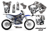 Dirt Bike Graphics Kit Decal Sticker Wrap For Yamaha YZ125 YZ250 1996-2001 CHECKERED CHROME SILVER