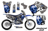 Graphics Kit Decal Sticker Wrap + # Plates For Yamaha YZ125 YZ250 1996-2001 CHECKERED BLUE SILVER