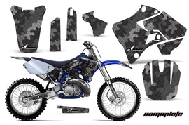 Dirt Bike Graphics Kit Decal Sticker Wrap For Yamaha YZ125 YZ250 1996-2001 CAMOPLATE BLACK-atv motorcycle utv parts accessories gear helmets jackets gloves pantsAll Terrain Depot