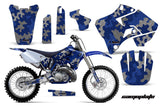 Dirt Bike Graphics Kit Decal Sticker Wrap For Yamaha YZ125 YZ250 1996-2001 CAMOPLATE BLUE