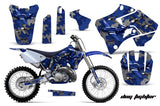 Dirt Bike Graphics Kit Decal Sticker Wrap For Yamaha YZ125 YZ250 1996-2001 DOG FIGHTER BLUE