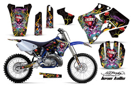 Dirt Bike Graphics Kit Decal Sticker Wrap For Yamaha YZ125 YZ250 1996-2001 EDHLK BLACK-atv motorcycle utv parts accessories gear helmets jackets gloves pantsAll Terrain Depot