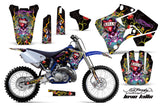 Dirt Bike Graphics Kit Decal Sticker Wrap For Yamaha YZ125 YZ250 1996-2001 EDHLK BLACK