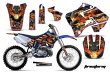 Dirt Bike Graphics Kit Decal Sticker Wrap For Yamaha YZ125 YZ250 1996-2001 FIRESTORM  BLUE