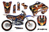 Graphics Kit Decal Sticker Wrap + # Plates For Yamaha YZ125 YZ250 1996-2001 FIRESTORM BLUE