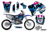 Dirt Bike Graphics Kit Decal Sticker Wrap For Yamaha YZ125 YZ250 1996-2001 FRENZY BLUE