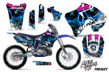 Graphics Kit Decal Sticker Wrap + # Plates For Yamaha YZ125 YZ250 1996-2001 FRENZY BLUE