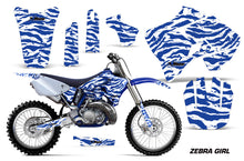 Load image into Gallery viewer, Dirt Bike Graphics Kit Decal Sticker Wrap For Yamaha YZ125 YZ250 1996-2001 ZEBRA BLUE WHITE-atv motorcycle utv parts accessories gear helmets jackets gloves pantsAll Terrain Depot