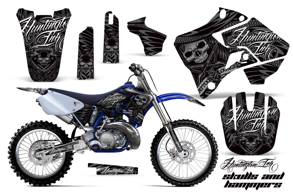 Dirt Bike Graphics Kit Decal Sticker Wrap For Yamaha YZ125 YZ250 1996-2001 HISH SILVER-atv motorcycle utv parts accessories gear helmets jackets gloves pantsAll Terrain Depot