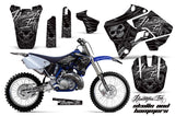 Dirt Bike Graphics Kit Decal Sticker Wrap For Yamaha YZ125 YZ250 1996-2001 HISH SILVER