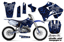 Dirt Bike Graphics Kit Decal Sticker Wrap For Yamaha YZ125 YZ250 1996-2001 HISH BLUE-atv motorcycle utv parts accessories gear helmets jackets gloves pantsAll Terrain Depot