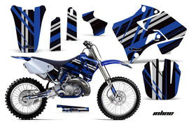 Dirt Bike Graphics Kit Decal Sticker Wrap For Yamaha YZ125 YZ250 1996-2001 INLINE BLACK BLUE-atv motorcycle utv parts accessories gear helmets jackets gloves pantsAll Terrain Depot