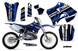 Dirt Bike Graphics Kit Decal Sticker Wrap For Yamaha YZ125 YZ250 1996-2001 INLINE BLACK BLUE
