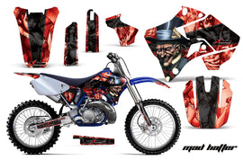 Dirt Bike Graphics Kit Decal Sticker Wrap For Yamaha YZ125 YZ250 1996-2001 HATTER RED BLACK-atv motorcycle utv parts accessories gear helmets jackets gloves pantsAll Terrain Depot