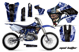 Dirt Bike Graphics Kit Decal Sticker Wrap For Yamaha YZ125 YZ250 1996-2001 HATTER BLUE BLACK-atv motorcycle utv parts accessories gear helmets jackets gloves pantsAll Terrain Depot