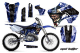 Dirt Bike Graphics Kit Decal Sticker Wrap For Yamaha YZ125 YZ250 1996-2001 HATTER BLUE BLACK