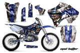 Graphics Kit Decal Sticker Wrap + # Plates For Yamaha YZ125 YZ250 1996-2001 HATTER BLUE SILVER