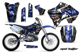 Dirt Bike Graphics Kit Decal Sticker Wrap For Yamaha YZ125 YZ250 1996-2001 HATTER BLACK BLUE-atv motorcycle utv parts accessories gear helmets jackets gloves pantsAll Terrain Depot