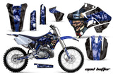 Dirt Bike Graphics Kit Decal Sticker Wrap For Yamaha YZ125 YZ250 1996-2001 HATTER BLACK BLUE