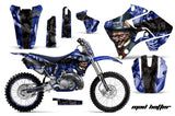 Graphics Kit Decal Sticker Wrap + # Plates For Yamaha YZ125 YZ250 1996-2001 HATTER BLACK BLUE