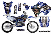 Load image into Gallery viewer, Dirt Bike Graphics Kit Decal Sticker Wrap For Yamaha YZ125 YZ250 1996-2001 HATTER SILVER BLUE-atv motorcycle utv parts accessories gear helmets jackets gloves pantsAll Terrain Depot