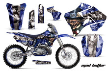 Load image into Gallery viewer, Graphics Kit Decal Sticker Wrap + # Plates For Yamaha YZ125 YZ250 1996-2001 HATTER SILVER BLUE-atv motorcycle utv parts accessories gear helmets jackets gloves pantsAll Terrain Depot