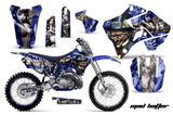 Graphics Kit Decal Sticker Wrap + # Plates For Yamaha YZ125 YZ250 1996-2001 HATTER SILVER BLUE