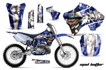 Load image into Gallery viewer, Dirt Bike Graphics Kit Decal Sticker Wrap For Yamaha YZ125 YZ250 1996-2001 HATTER BLUE WHITE-atv motorcycle utv parts accessories gear helmets jackets gloves pantsAll Terrain Depot
