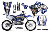 Dirt Bike Graphics Kit Decal Sticker Wrap For Yamaha YZ125 YZ250 1996-2001 HATTER BLUE WHITE