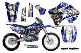 Graphics Kit Decal Sticker Wrap + # Plates For Yamaha YZ125 YZ250 1996-2001 HATTER BLUE WHITE