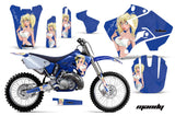 Dirt Bike Graphics Kit Decal Sticker Wrap For Yamaha YZ125 YZ250 1996-2001 MANDY BLUE