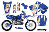 Graphics Kit Decal Sticker Wrap + # Plates For Yamaha YZ125 YZ250 1996-2001 MANDY BLUE