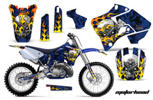 Load image into Gallery viewer, Dirt Bike Graphics Kit Decal Sticker Wrap For Yamaha YZ125 YZ250 1996-2001 MOTORHEAD BLUE-atv motorcycle utv parts accessories gear helmets jackets gloves pantsAll Terrain Depot