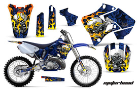 Dirt Bike Graphics Kit Decal Sticker Wrap For Yamaha YZ125 YZ250 1996-2001 MOTORHEAD BLUE-atv motorcycle utv parts accessories gear helmets jackets gloves pantsAll Terrain Depot