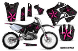 Dirt Bike Graphics Kit Decal Sticker Wrap For Yamaha YZ125 YZ250 1996-2001 NORTHSTAR PINK BLACK