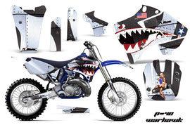 Dirt Bike Graphics Kit Decal Sticker Wrap For Yamaha YZ125 YZ250 1996-2001 WARHAWK WHITE-atv motorcycle utv parts accessories gear helmets jackets gloves pantsAll Terrain Depot