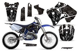 Dirt Bike Graphics Kit Decal Sticker Wrap For Yamaha YZ125 YZ250 1996-2001 REAPER BLACK-atv motorcycle utv parts accessories gear helmets jackets gloves pantsAll Terrain Depot