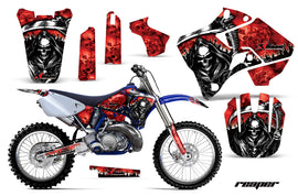 Dirt Bike Graphics Kit Decal Sticker Wrap For Yamaha YZ125 YZ250 1996-2001 REAPER RED-atv motorcycle utv parts accessories gear helmets jackets gloves pantsAll Terrain Depot