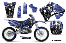 Load image into Gallery viewer, Graphics Kit Decal Sticker Wrap + # Plates For Yamaha YZ125 YZ250 1996-2001 REAPER BLUE-atv motorcycle utv parts accessories gear helmets jackets gloves pantsAll Terrain Depot