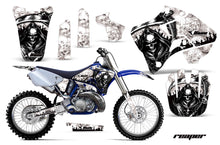 Load image into Gallery viewer, Dirt Bike Graphics Kit Decal Sticker Wrap For Yamaha YZ125 YZ250 1996-2001 REAPER WHITE-atv motorcycle utv parts accessories gear helmets jackets gloves pantsAll Terrain Depot